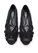 Ballerines en su&eacute;dine avec brides crois&eacute;es, Noir, Packshot image number 3