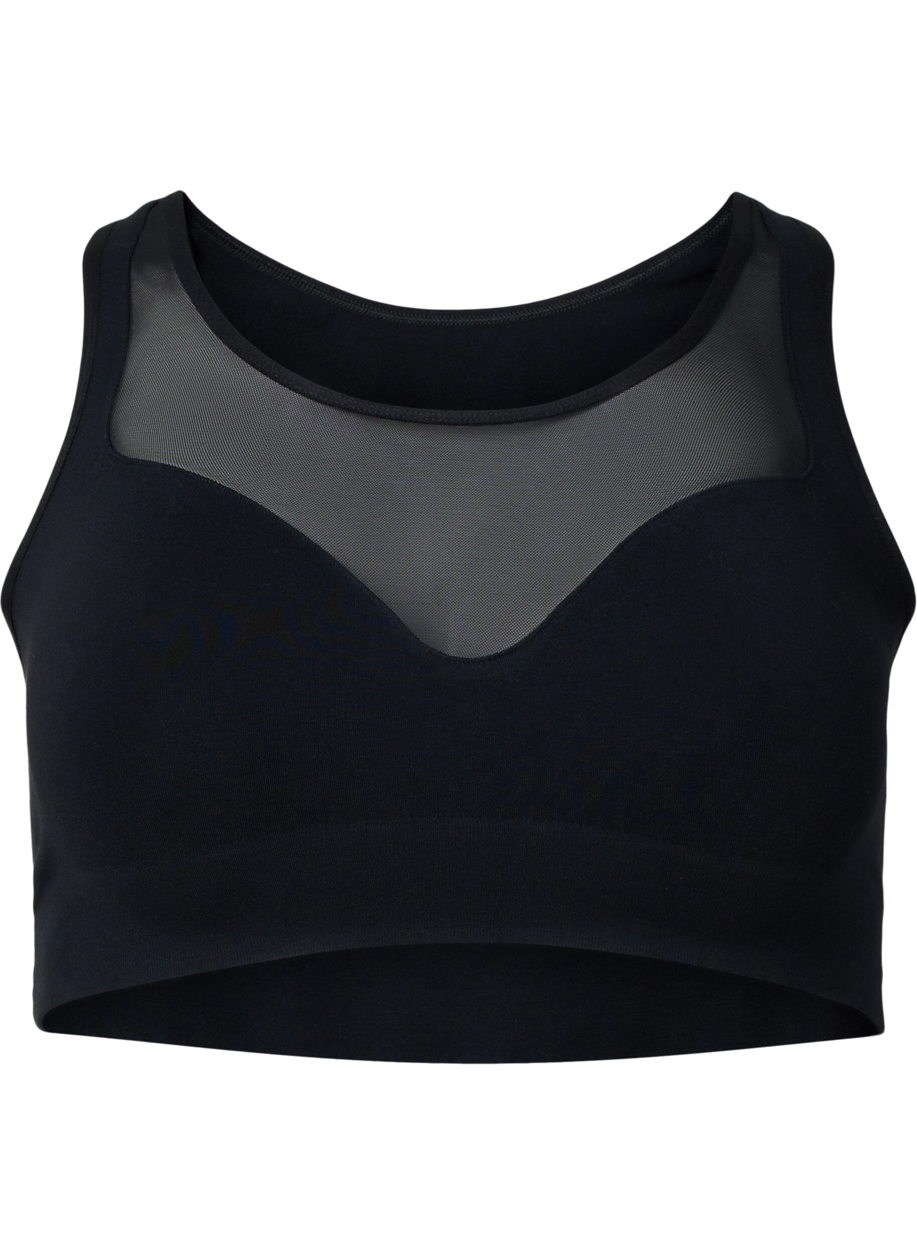 Zizzi Soutien-gorge doux avec maille, Black, Packshot image number 0