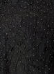 Blouse jacquard avec d&eacute;tails scintillants et manches bouffantes, Noir, Packshot image number 2