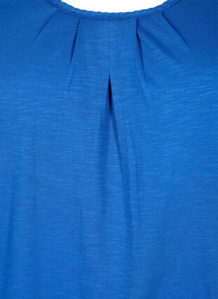 Blouse en coton à manches 3/4, Galaxy Blue, Packshot image number 2