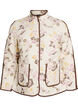 Veste matelass&eacute;e avec boutons et imprim&eacute; floral, Beige, Packshot image number 0