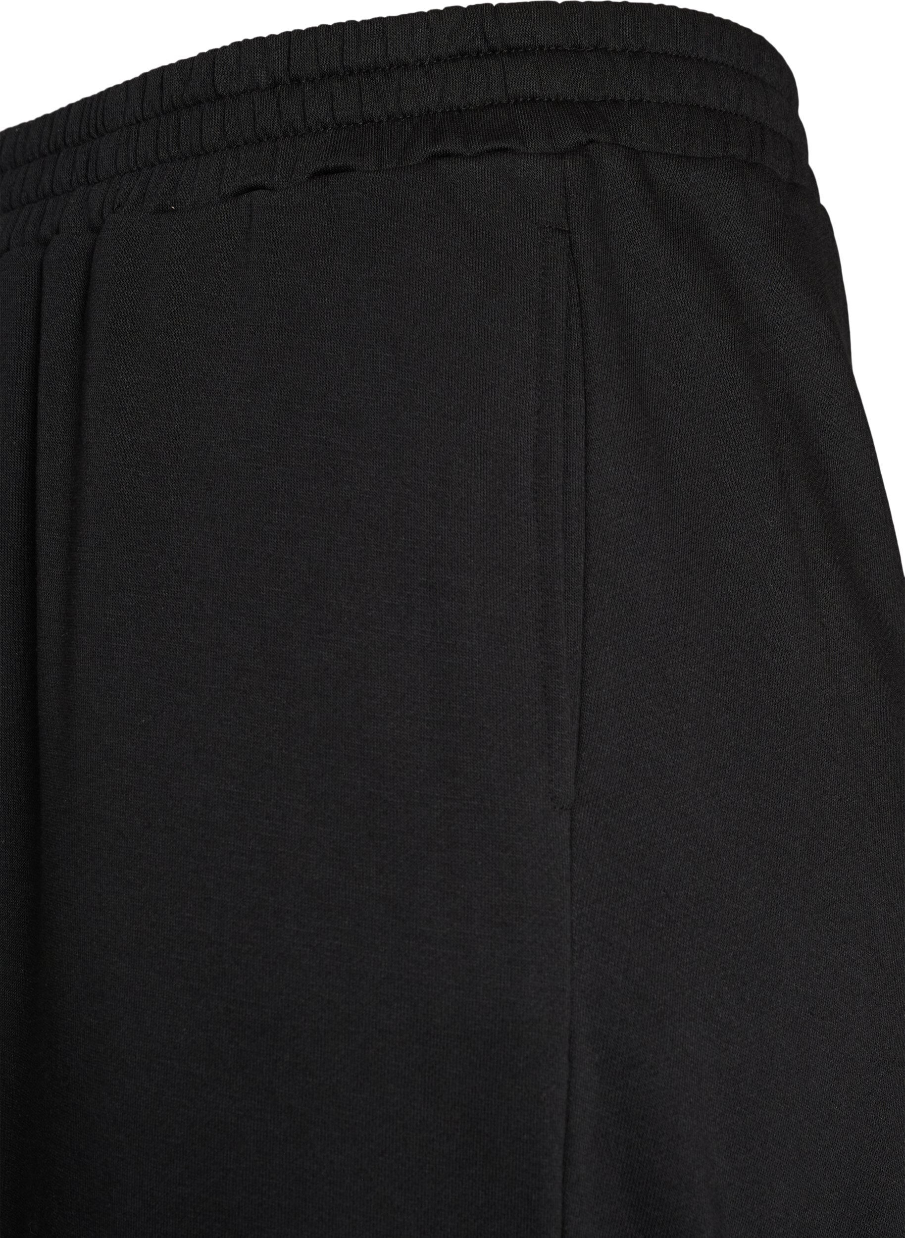 ZizziPantalon de jogging taille haute avec coupe ample, Noir, Packshot image number 2