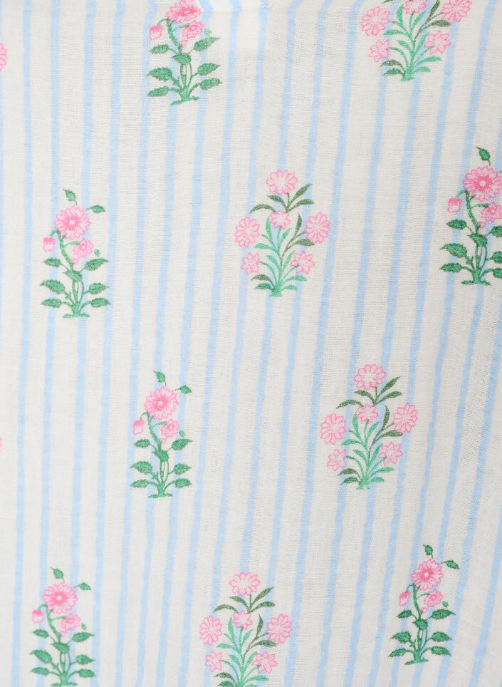 Robe courte &eacute;vas&eacute;e en mousseline de coton, Vanille, Packshot image number 2