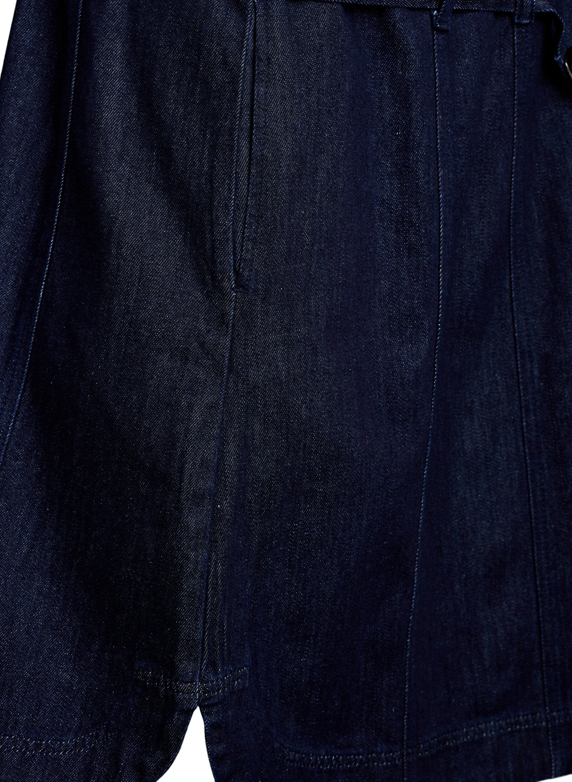 ZizziRobe en jean avec ceinture et manches 3/4, Bleu, Packshot image number 4