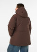 Veste d'hiver avec capuche et taille ajustable, Marron, Model image number 2