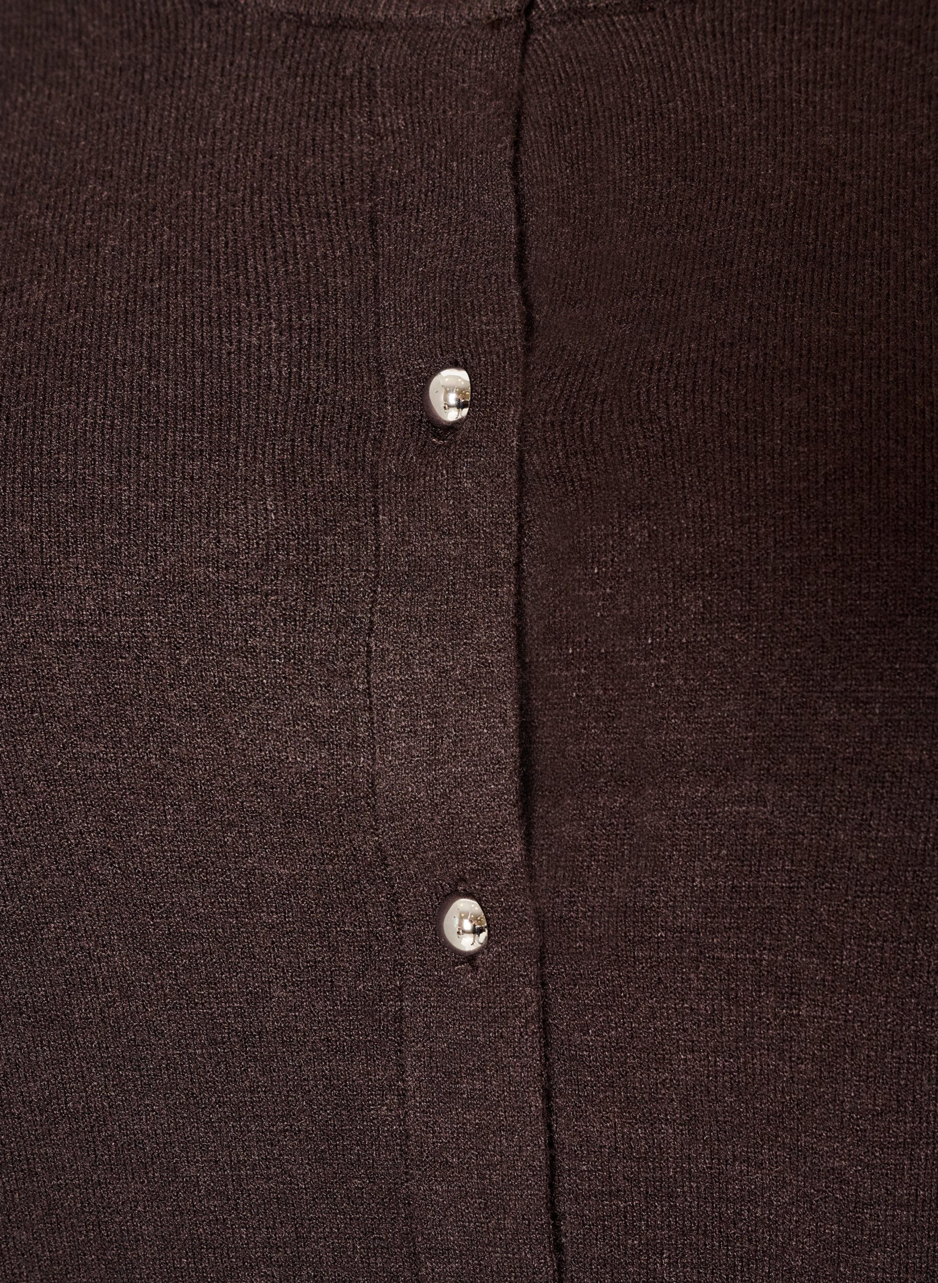 ZizziCardigan avec des boutons ronds, Marron, Packshot image number 2