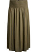 Jupe longue en viscose avec smocks, Vert, Packshot image number 0