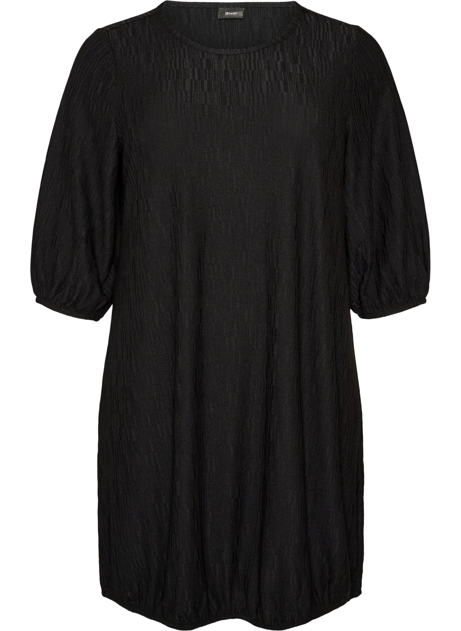 Robe &agrave; effet ballon et texture structur&eacute;e