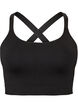 Brassi&egrave;re de sport c&ocirc;tel&eacute;e sans coutures, Noir, Packshot image number 0