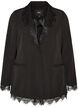 Blazer avec finitions en dentelle, Noir, Packshot image number 0