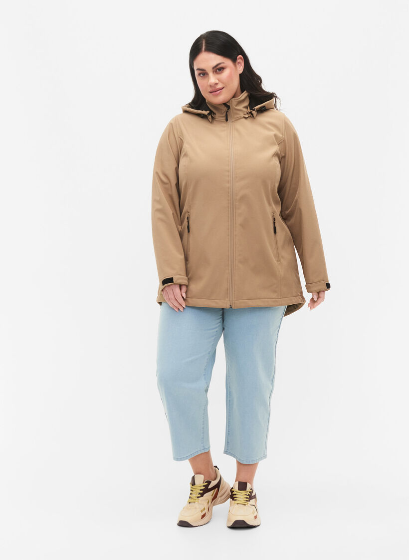 Veste softshell avec capuche amovible, Amphora, Model image number 2