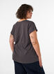 T-shirt avec imprim&eacute; d&eacute;coratif sur le devant, Gris anthracite, Model image number 2