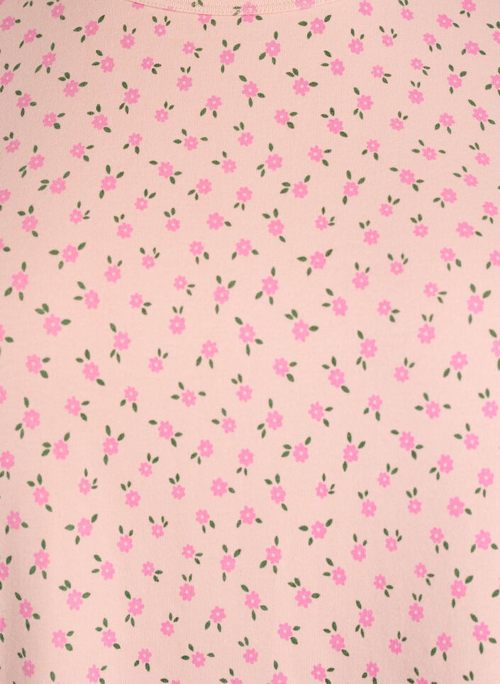 T-shirt en coton avec imprim&eacute; int&eacute;gral, Rose, Packshot image number 2