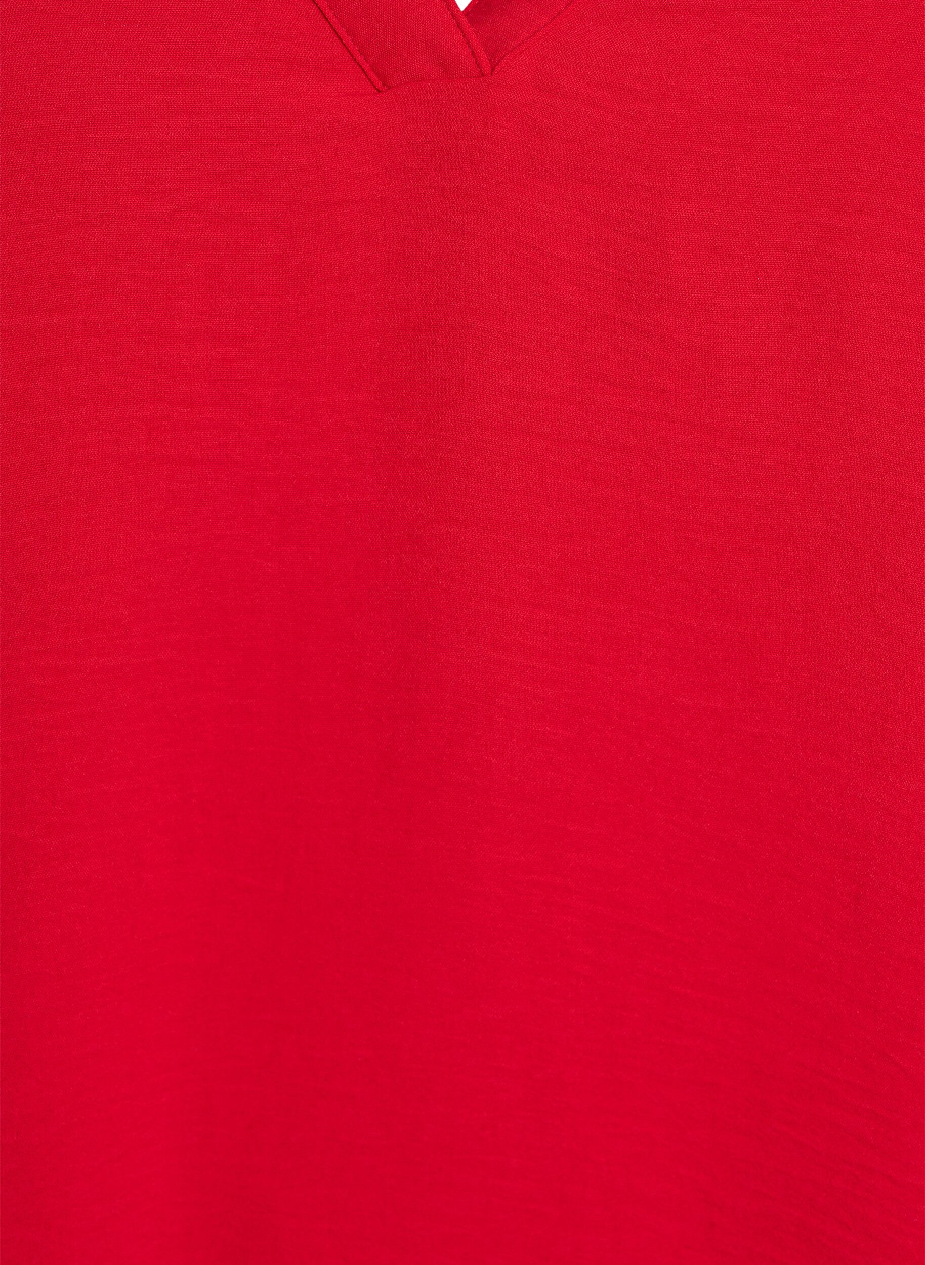 ZizziHaut sans manches effet froiss&eacute;, Rouge, Packshot image number 2