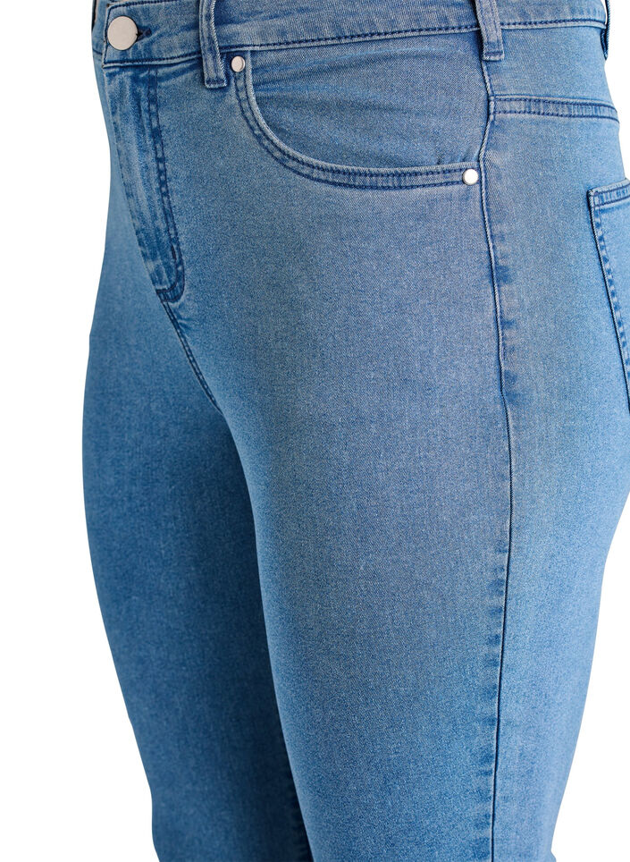 Jean Amy taille haute coupe super slim, Bleu, Packshot image number 2