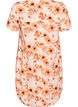 Robe en coton &agrave; manches courtes avec imprim&eacute;, Orange, Packshot image number 1
