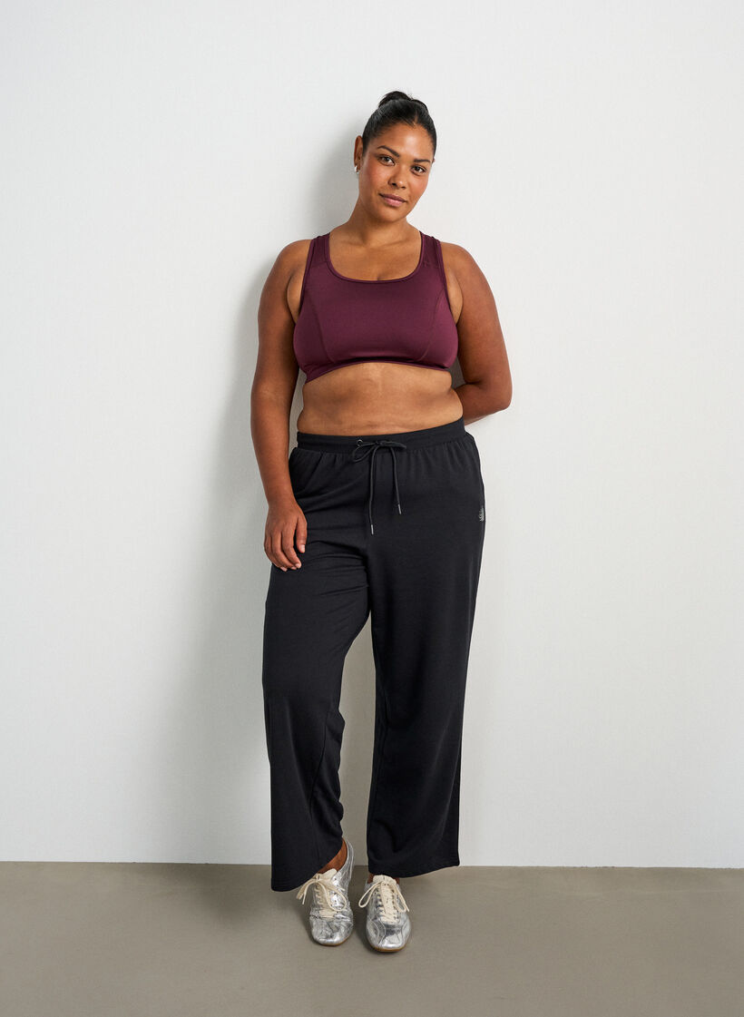 Brassi&egrave;re de sport avec dos nageur, Bordeaux, Model image number 1