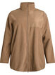 Veste polaire avec col montant et zip, Marron, Packshot image number 0