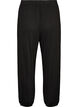 Pantalon de pyjama ample en viscose avec une taille &eacute;lastique, Noir, Packshot image number 1