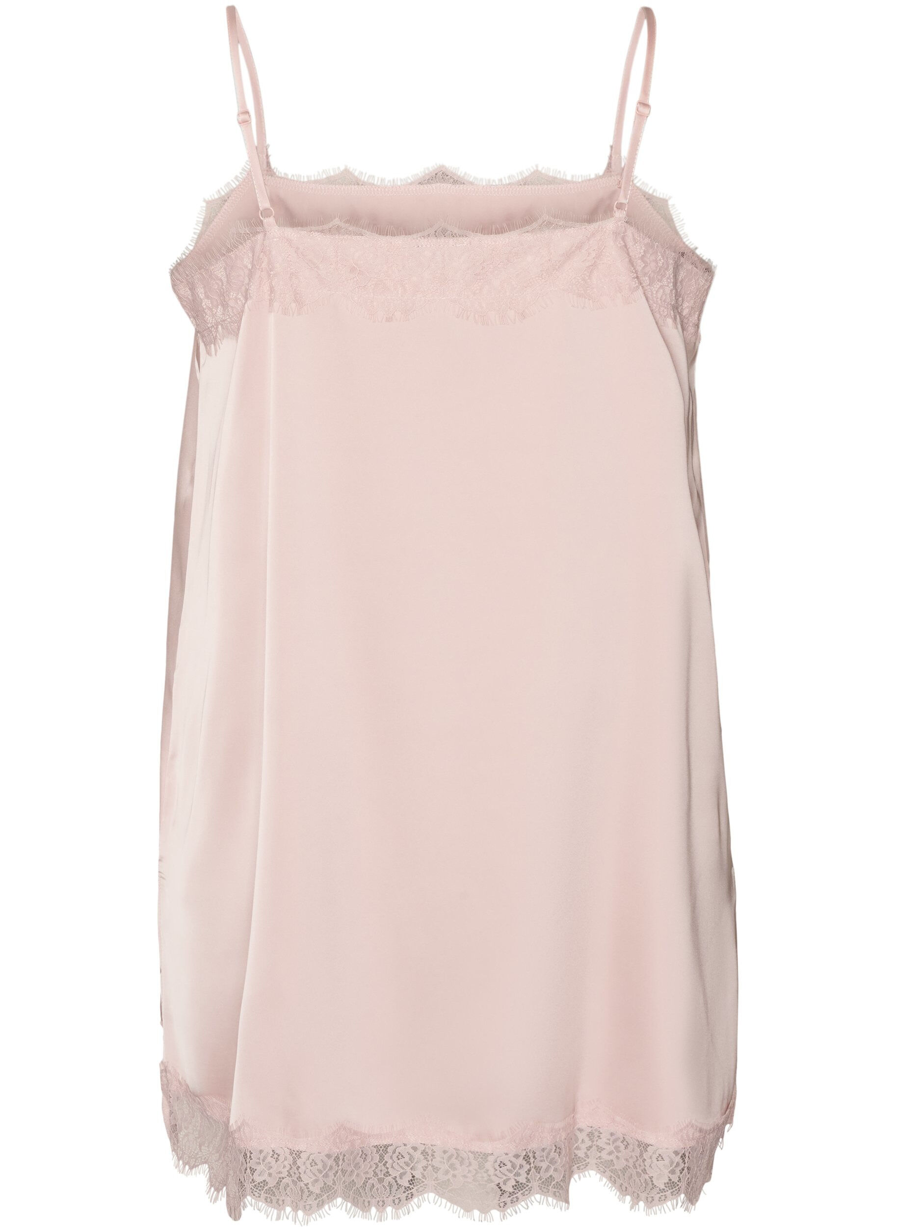 ZizziHaut long en satin bord&eacute; de dentelle, 9990, Packshot image number 1