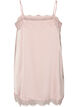 Haut long en satin bord&eacute; de dentelle, 9990, Packshot image number 1