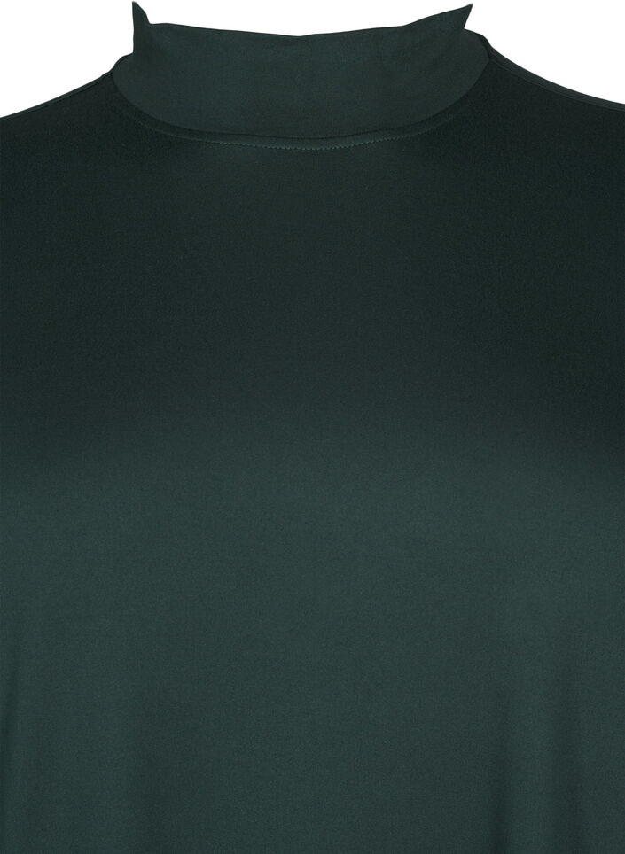 FLASH - Robe à manches longues avec col roulé, Vert foncé, Packshot image number 2