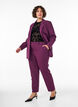 Pantalon avec poches et jambes droites, Violet, Model image number 0