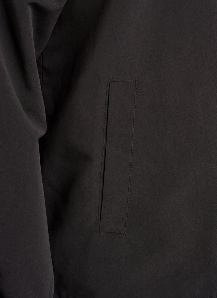 Veste l&eacute;g&egrave;re avec capuche et fermeture &eacute;clair, Noir, Packshot image number 3