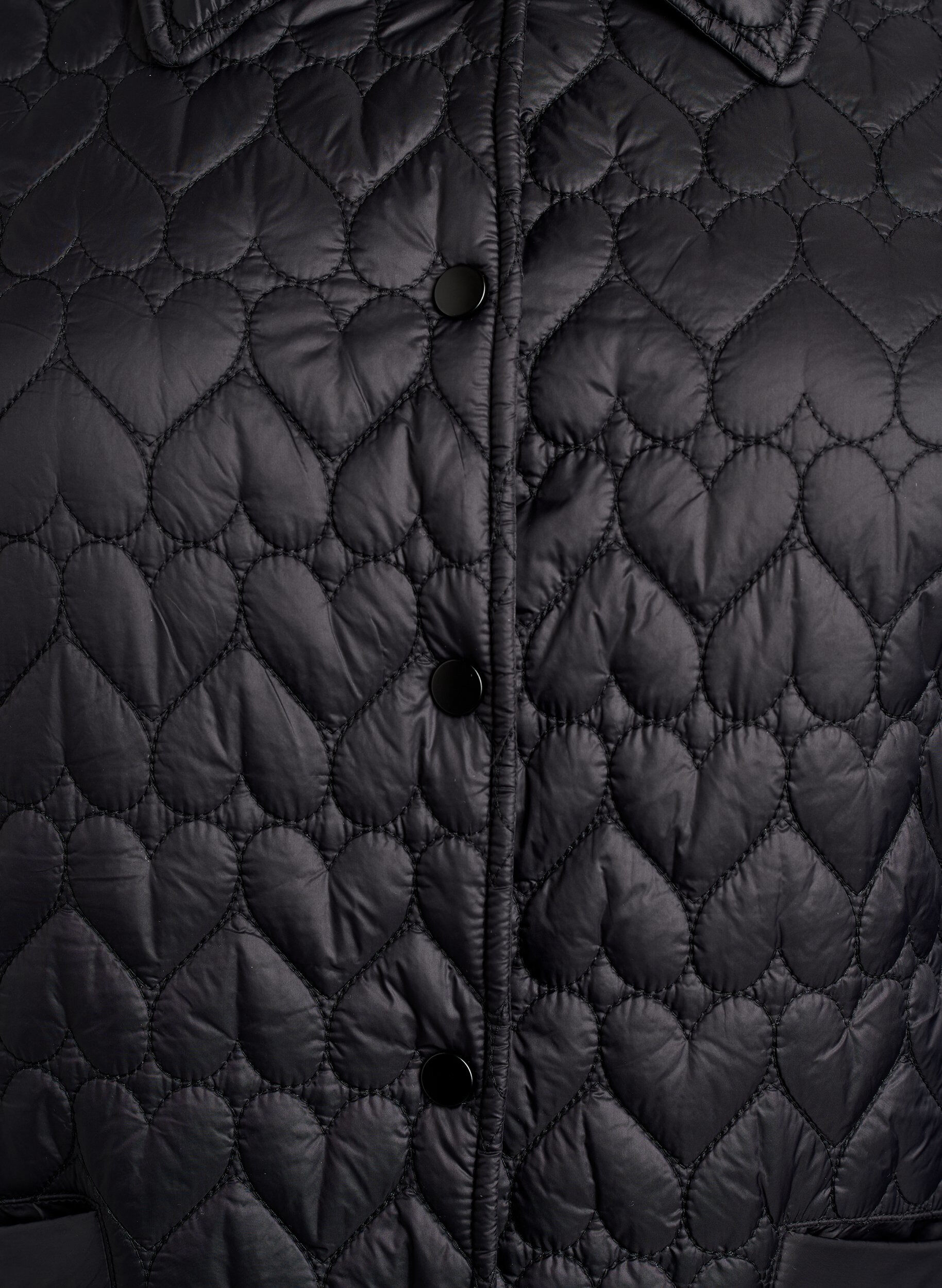ZizziVeste l&eacute;g&egrave;rement matelass&eacute;e &agrave; surpiq&ucirc;res d&eacute;coratives, Noir, Packshot image number 2