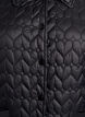 Veste l&eacute;g&egrave;rement matelass&eacute;e &agrave; surpiq&ucirc;res d&eacute;coratives, Noir, Packshot image number 2