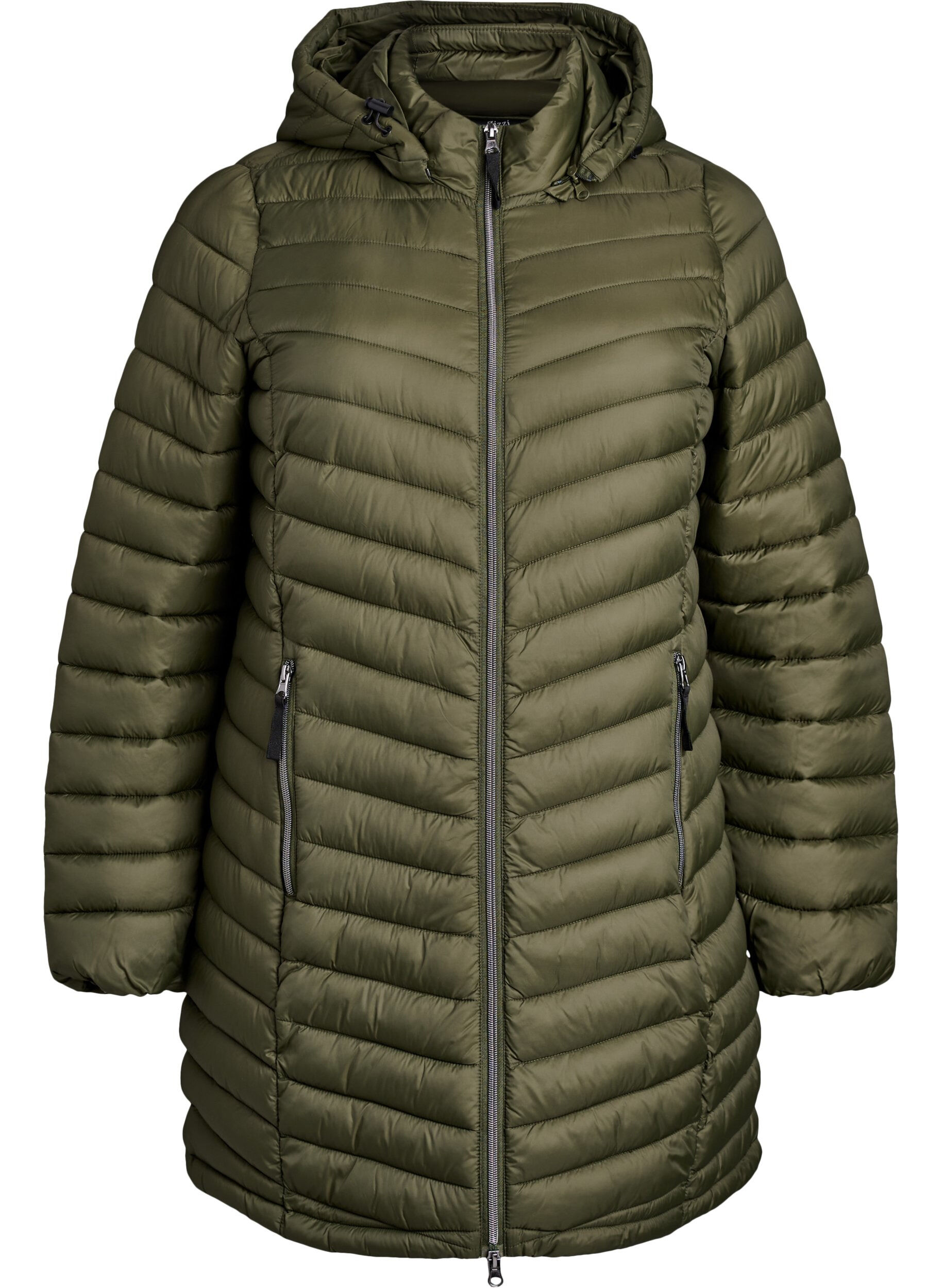 Veste l&eacute;g&egrave;re avec poches et capuche amovible.