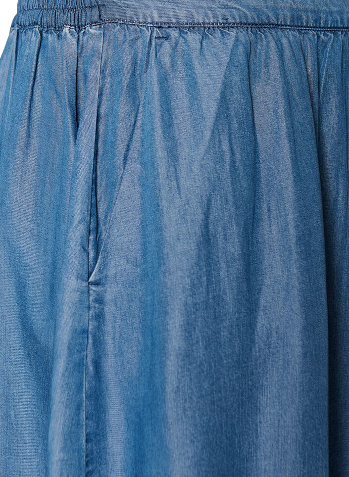 Jupe longue aspect denim en lyocell TENCEL&trade;, Bleu, Packshot image number 2