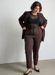 Pantalon avec poches et jambes droites, Marron, Model image number 0
