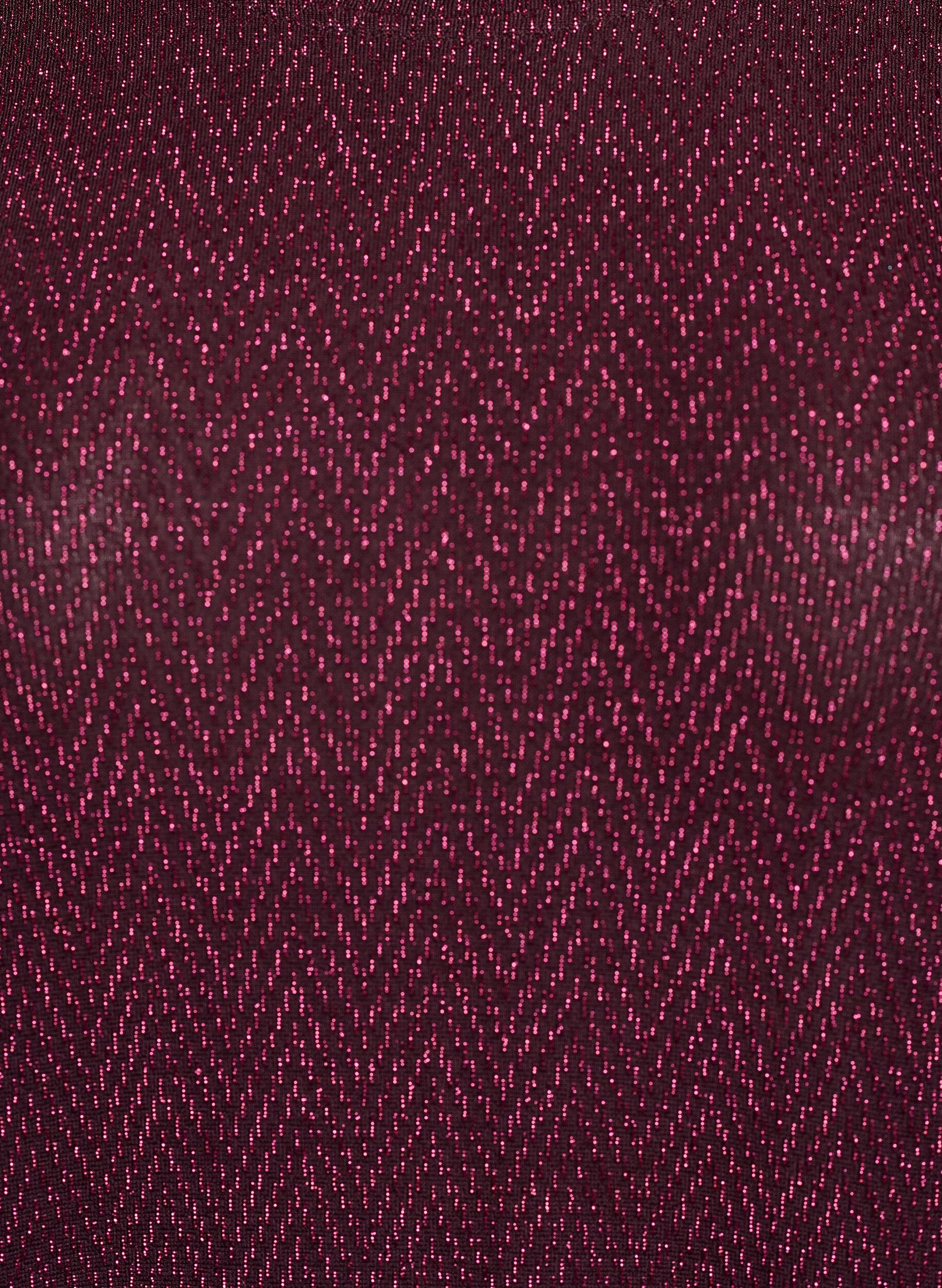 ZizziBlouse avec motif &agrave; chevrons et fil paillet&eacute;, Bordeaux fonc&eacute;, Packshot image number 2