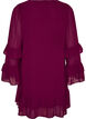 Robe courte avec manches transparentes &agrave; volants, Violet, Packshot image number 1