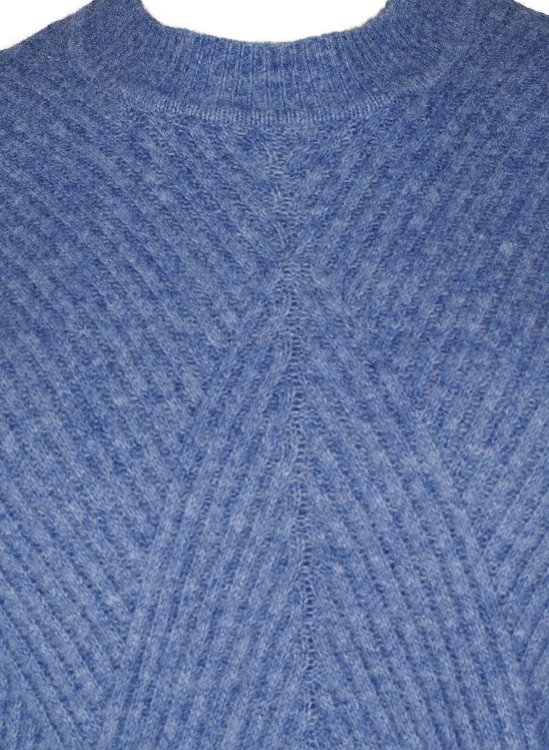 Zizzi Robe courte c&ocirc;tel&eacute;e &agrave; col rond, Grey Blue Mel., Packshot image number 2