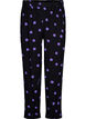 Pantalon en viscose à pois, Black w. Purple Dot, Packshot image number 0