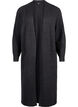 Long cardigan tricoté avec poches, Dark Grey Melange, Packshot image number 0