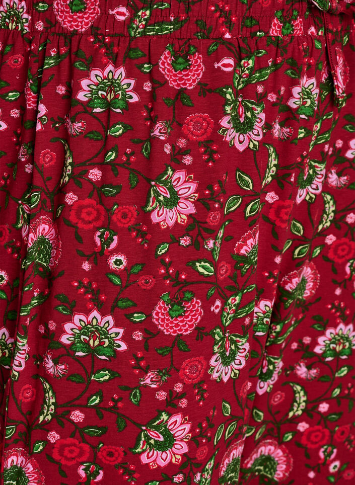 Pantalon de pyjama en coton avec imprim&eacute;, Rouge, Packshot image number 2