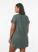 Chemise de nuit &agrave; manches courtes avec imprim&eacute; de texte, Vert, Model image number 2