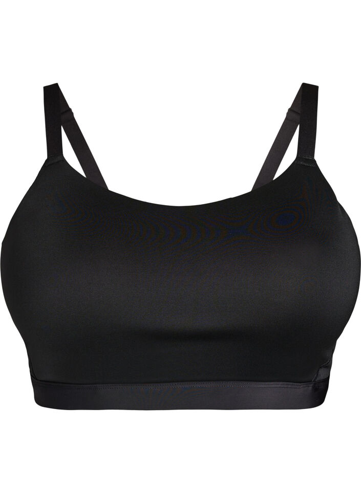 Brassi&egrave;re de sport l&eacute;g&egrave;rement rembourr&eacute;e, Noir, Packshot image number 0