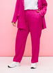Pantalon en jacquard de viscose ton sur ton, Rose Violet, Model image number 2