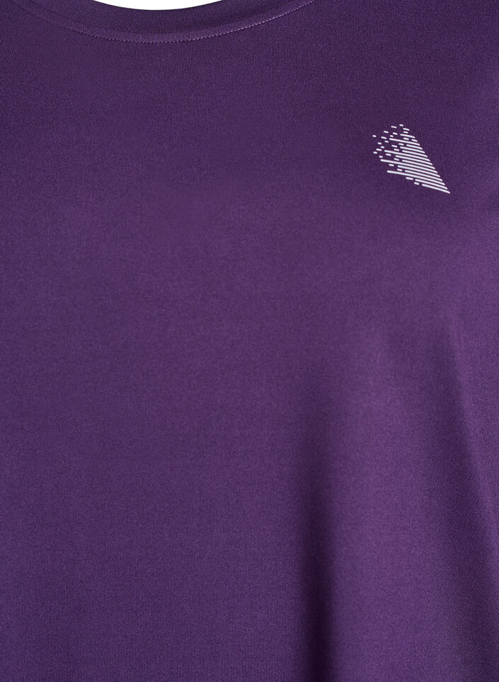 Haut de sport &agrave; manches 3/4, Violet, Packshot image number 2