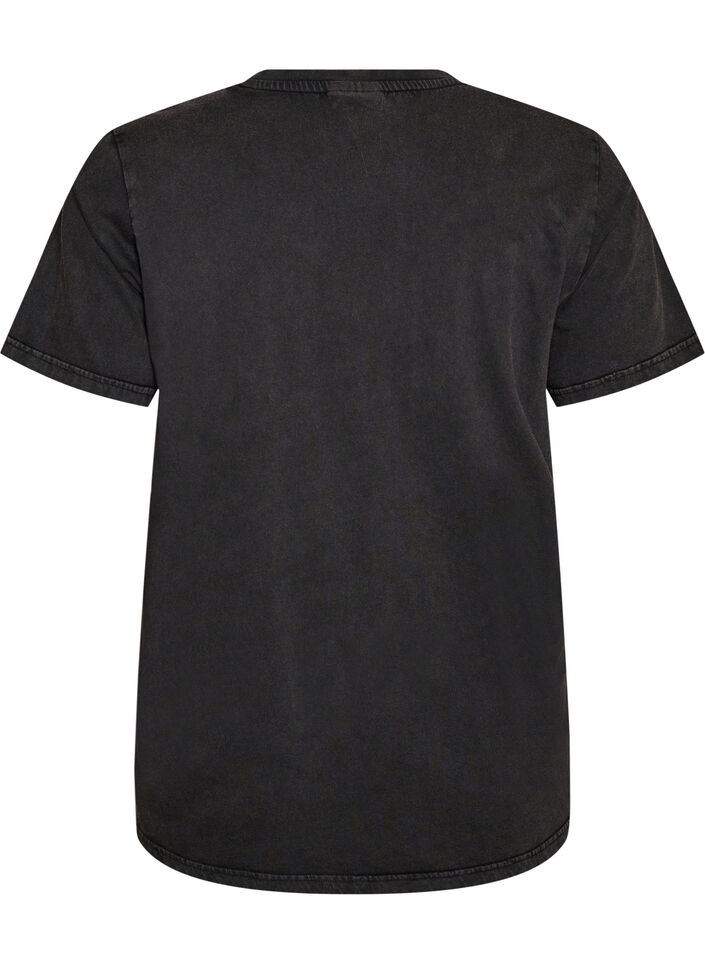 T-shirt graphique en coton bio, Gris, Packshot image number 1
