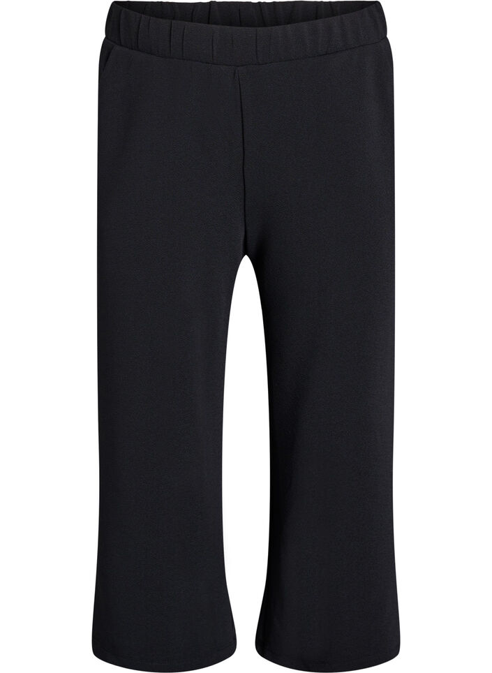 Pantalon ample en longueur 7/8, Noir, Packshot image number 0
