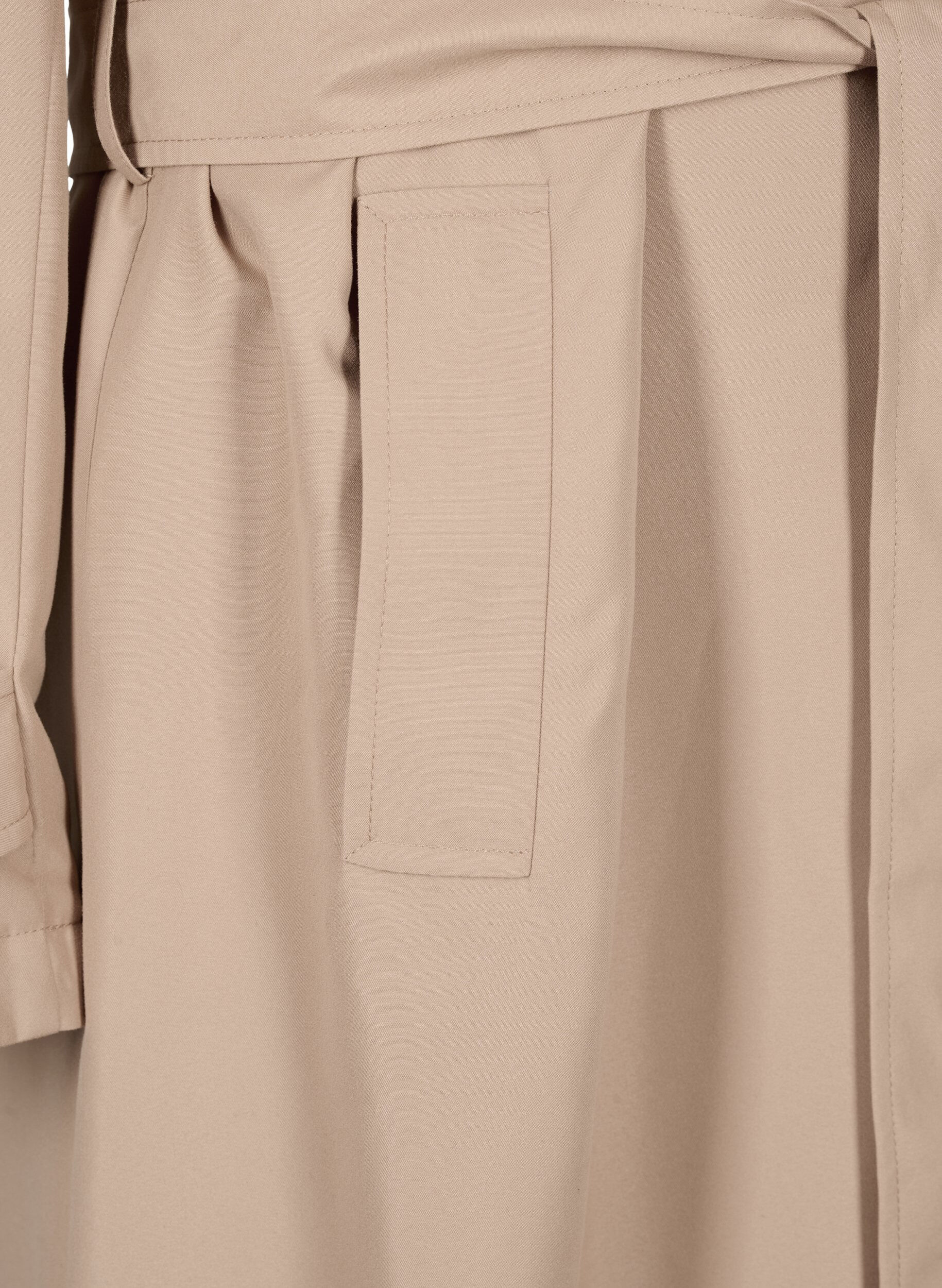 Zizzi Trench-coat long avec ceinture, Nomad, Packshot image number 3