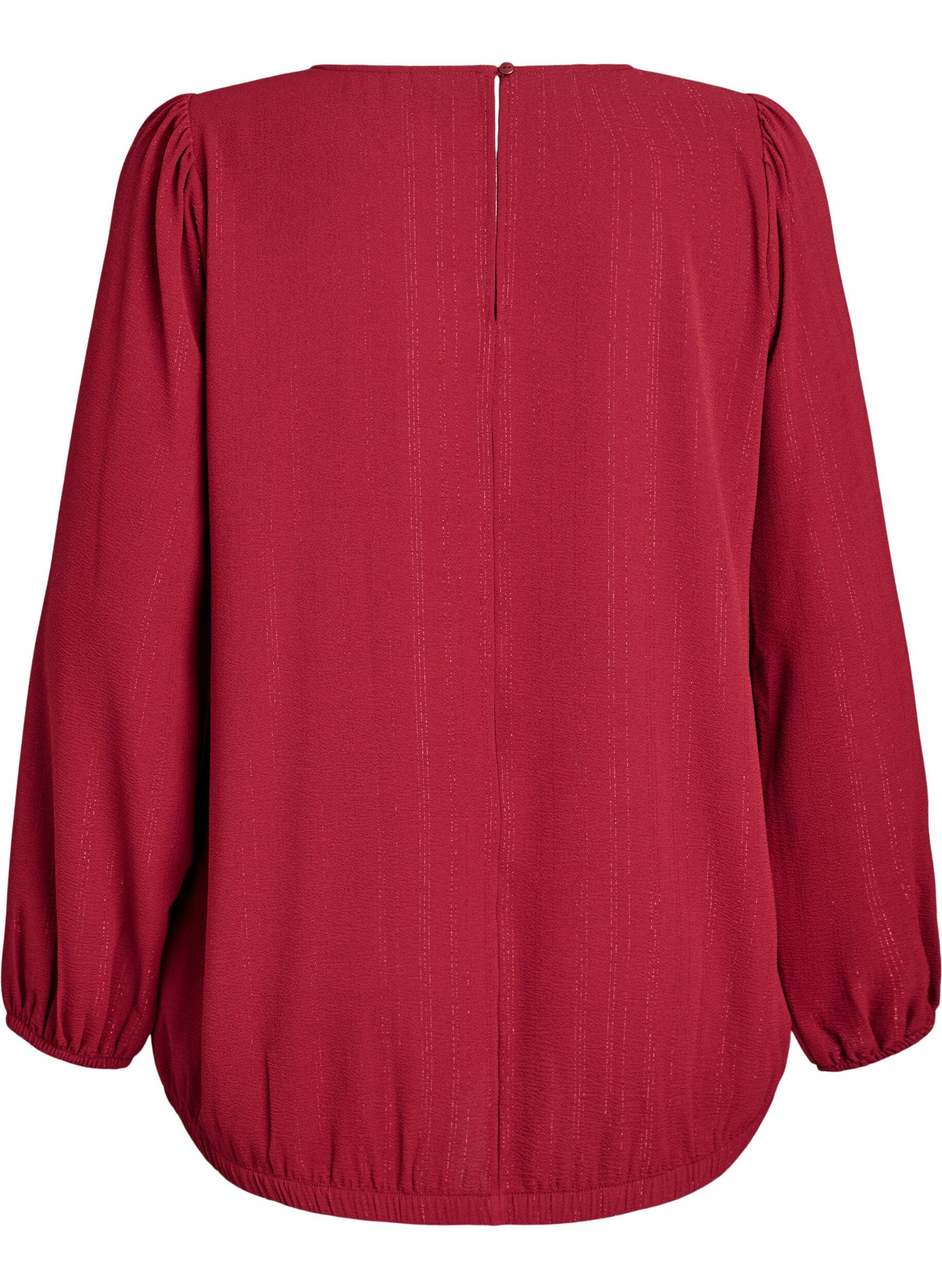 ZizziBlouse avec des paillettes, Bordeaux fonc&eacute;, Packshot image number 1