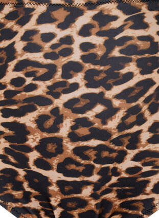 Bas de bikini taille haute imprimé léopard, Leopard Print, Packshot image number 2