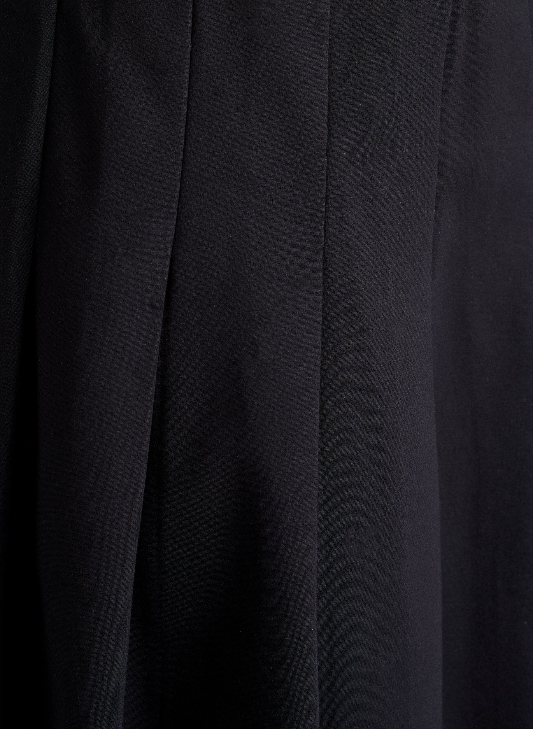 Zizzi Jupe courte pliss&eacute;e &agrave; taille &eacute;lastique, Noir, Packshot image number 2