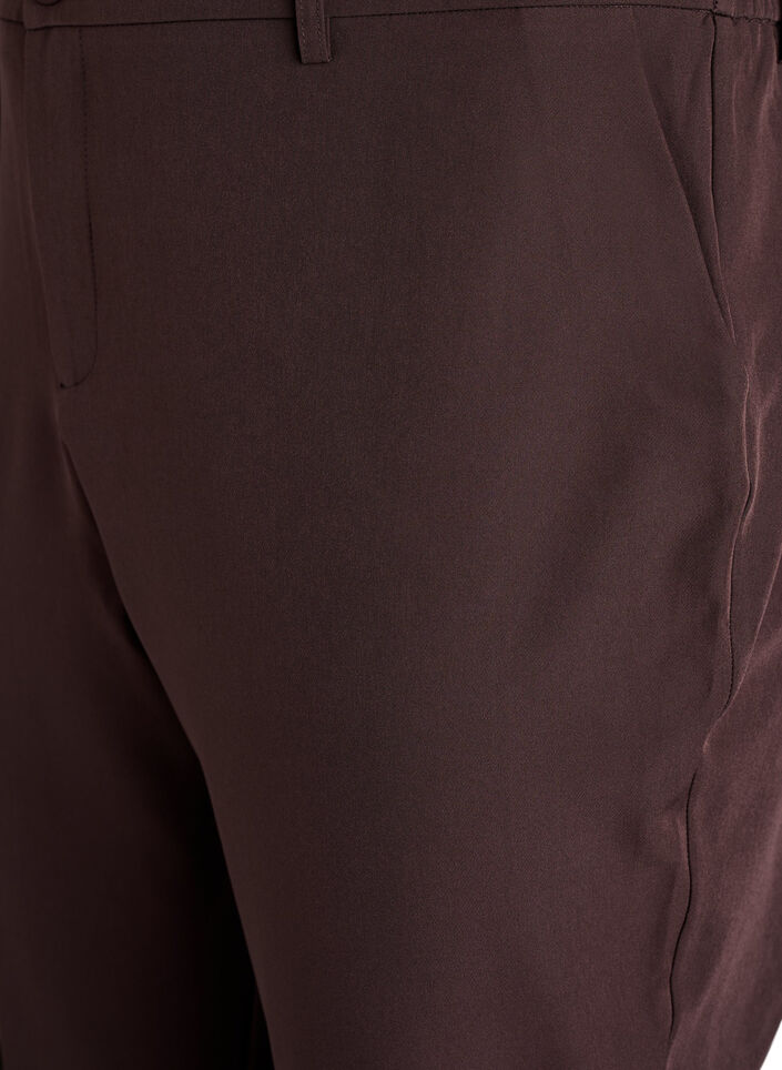 Pantalon avec poches et jambes droites, Marron, Packshot image number 2